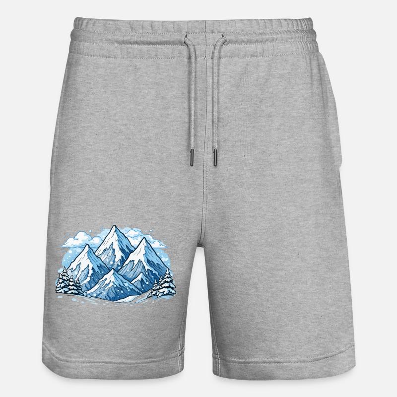 Monts de Berge - Short de jogging bio TRAINER Stanley/Stella unisexe - gris chiné