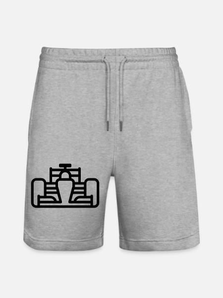 Rennwagen - Stanley/Stella Unisex Bio Joggingshorts Trainer  - Grau meliert