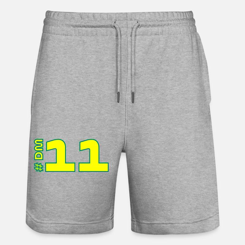 -DM11-2026 - Short de jogging bio TRAINER Stanley/Stella unisexe - gris chiné