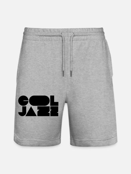 Bold cool jazz logo design - Stanley/Stella Trainer Unisex Organic Jogging Shorts - heather grey