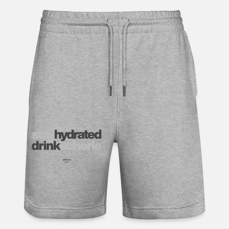 Restez hydraté, boissons spritzer - Short de jogging bio TRAINER Stanley/Stella unisexe - gris chiné