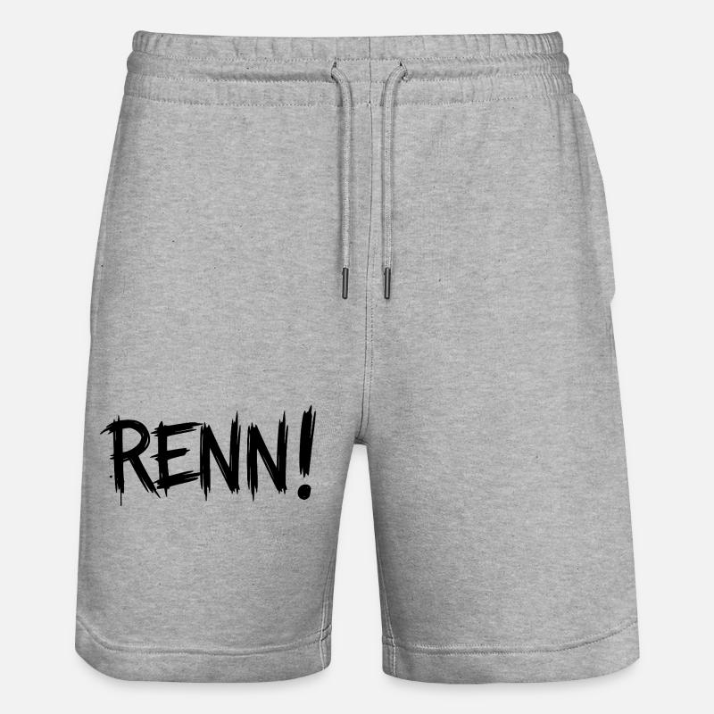 Courir! (Course, course, jogging, coureur) - Short de jogging bio TRAINER Stanley/Stella unisexe - gris chiné