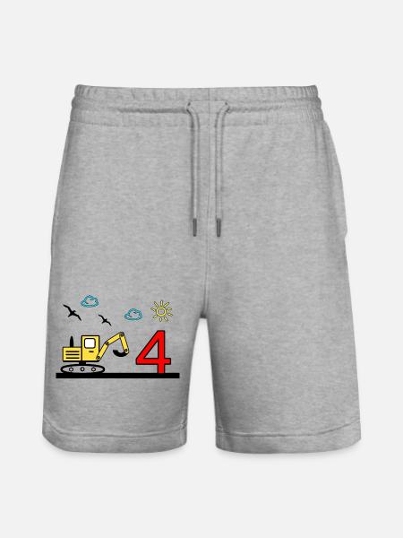 Bagger - Stanley/Stella Unisex Bio Joggingshorts Trainer - Grau meliert