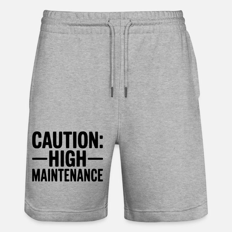 Attention : Entretien élevé - Short de jogging bio TRAINER Stanley/Stella unisexe - gris chiné