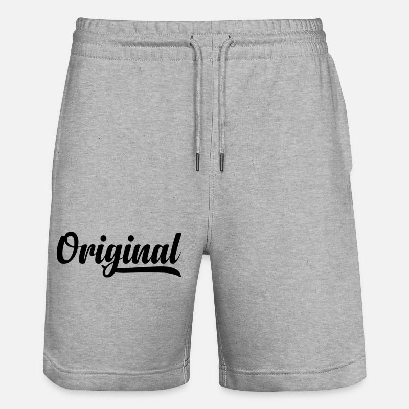 Langue source - Short de jogging bio TRAINER Stanley/Stella unisexe - gris chiné