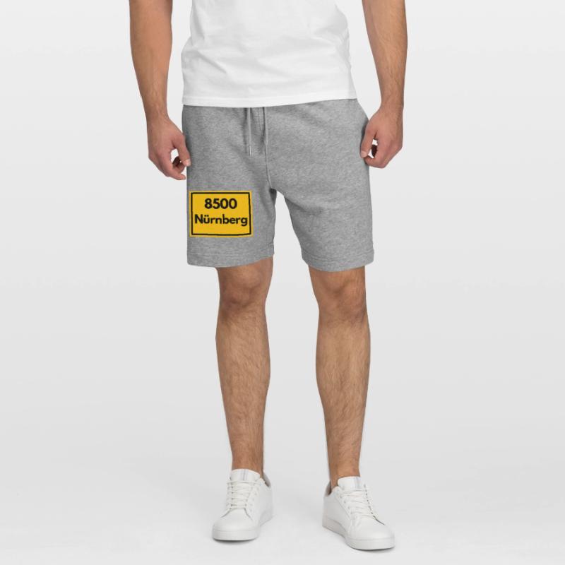 OLD POSTCODE POSTCODE RETRO 8500 NÜRNBERG FRANKEN Stanley/Stella Trainer Unisex Organic Jogging Shorts