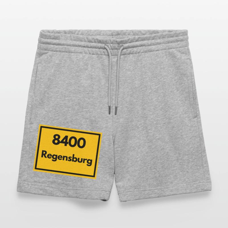 OLD POSTCODE ZIP CODE RETRO 8400 REGENSBURG Stanley/Stella Trainer Unisex Organic Jogging Shorts