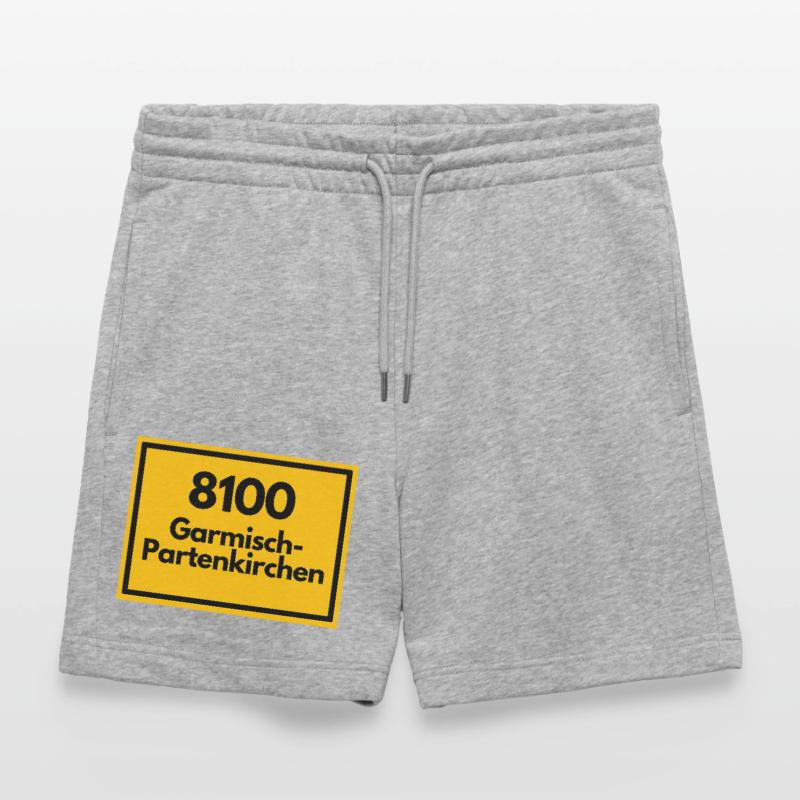 OLD POSTCODE POSTCODE 8100 GARMISCH-PARTENKIRCHEN Stanley/Stella Trainer Unisex Organic Jogging Shorts