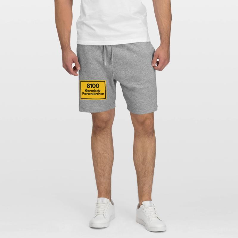 OLD POSTCODE POSTCODE 8100 GARMISCH-PARTENKIRCHEN Stanley/Stella Trainer Unisex Organic Jogging Shorts