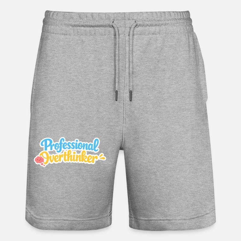 Réfléchisseur professionnel - Short de jogging bio TRAINER Stanley/Stella unisexe - gris chiné