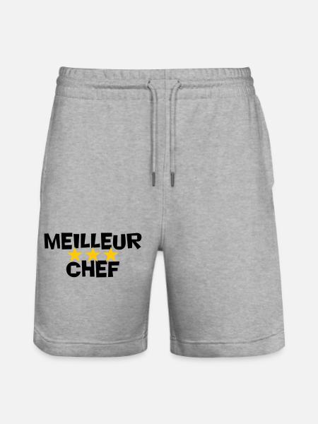 Best Chef - Stanley/Stella Trainer Unisex Organic Jogging Shorts - heather grey