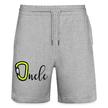 Camping Escalade Oncle - Stanley/Stella Unisex Bio Joggingshorts Trainer  - Grau meliert - Vorne - Nik (191cm) & Marisol (170cm)