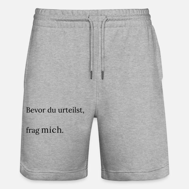 Frag_mich - Short de jogging bio TRAINER Stanley/Stella unisexe - gris chiné