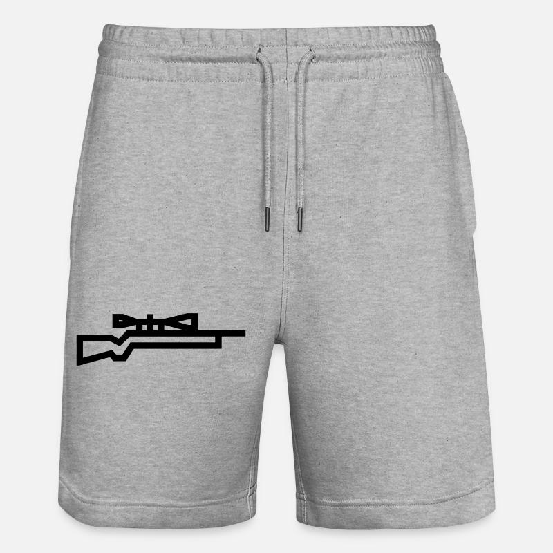 Scharfschütze - Stanley/Stella Unisex Bio Joggingshorts Trainer  - Grau meliert