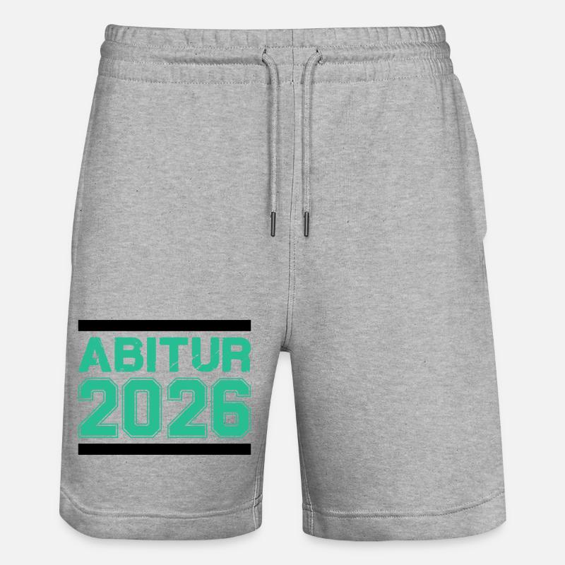 Graduation de l’Abitur 2026 – Arrivée difficile - Short de jogging bio TRAINER Stanley/Stella unisexe - gris chiné