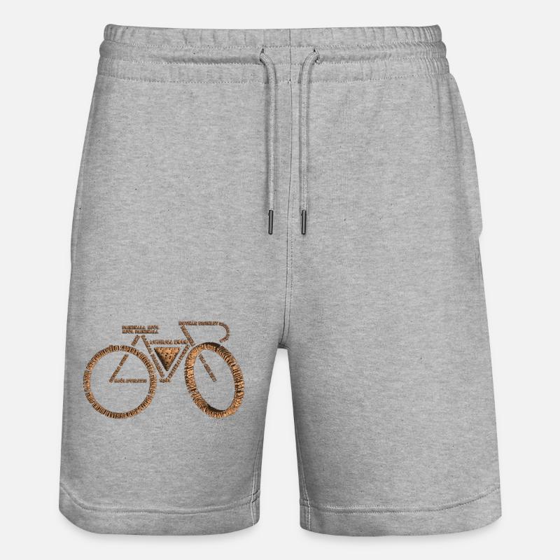Bicycle Languages VCookie - Short de jogging bio TRAINER Stanley/Stella unisexe - gris chiné