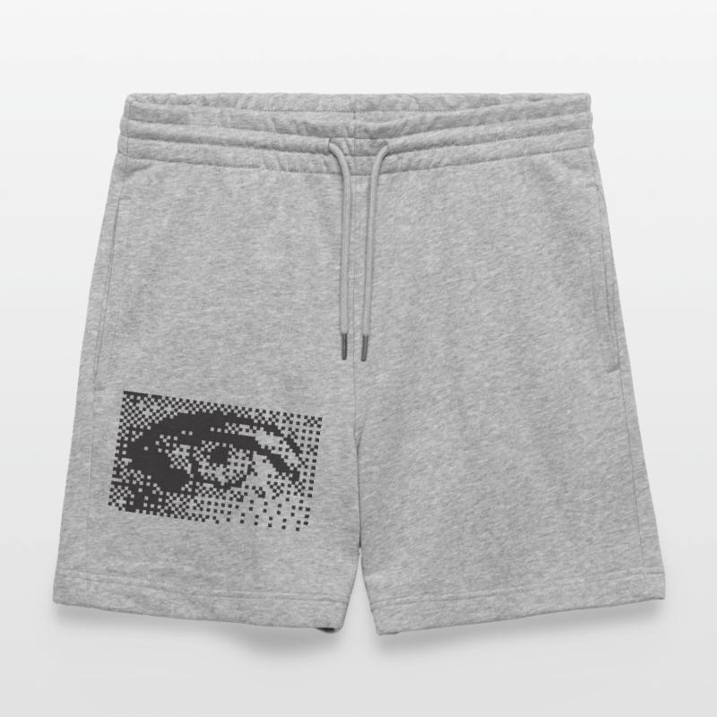 Midnight Pixel Eye Pattern Stanley/Stella Trainer Unisex Organic Jogging Shorts