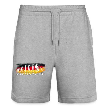Cycling, Cycleball, Indoor Cycling, Evolution, DE - Stanley/Stella Trainer Unisex Organic Jogging Shorts - heather grey - Front - Nik (191cm) & Marisol (170cm)