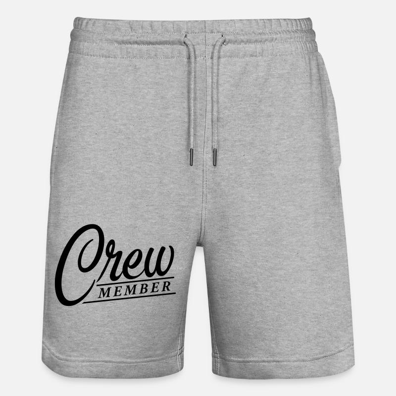 Crew - Stanley/Stella Unisex Bio Joggingshorts Trainer  - Grau meliert