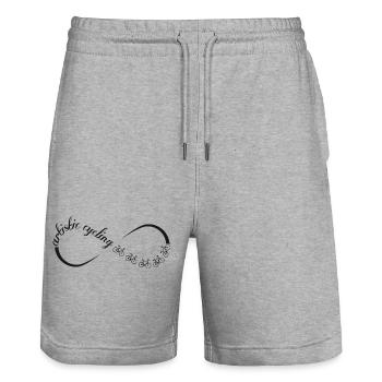 Kunstrad, Kunstradfahren, Hallenradsport - Stanley/Stella Unisex Bio Joggingshorts Trainer  - Grau meliert - Vorne - Nik (191cm) & Marisol (170cm)