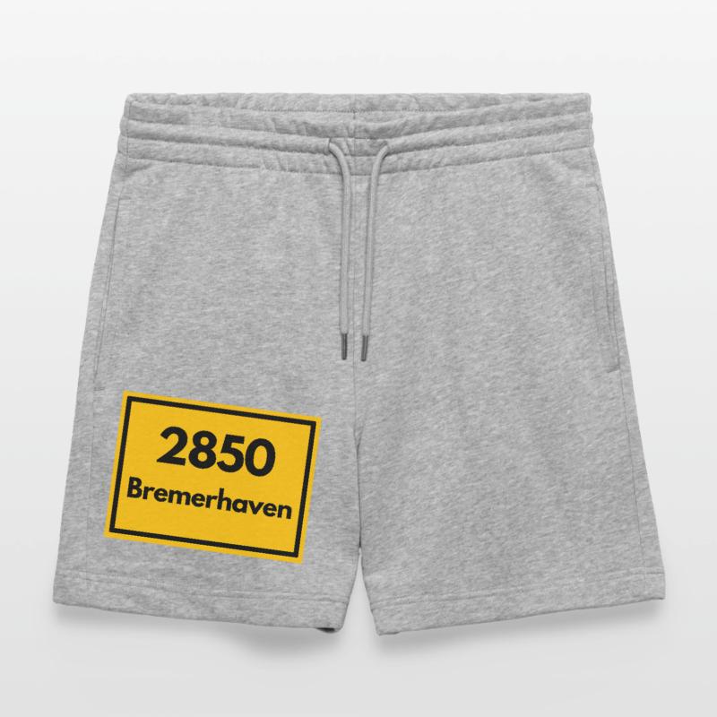 OLD POSTCODE POSTCODE RETRO 2850 BREMERHAVEN HAFEN Stanley/Stella Trainer Unisex Organic Jogging Shorts