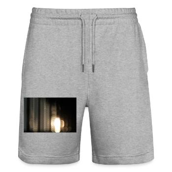Helles, abstraktes Nachtbokeh - Stanley/Stella Unisex Bio Joggingshorts Trainer  - Grau meliert - Vorne - Nik (191cm) & Marisol (170cm)