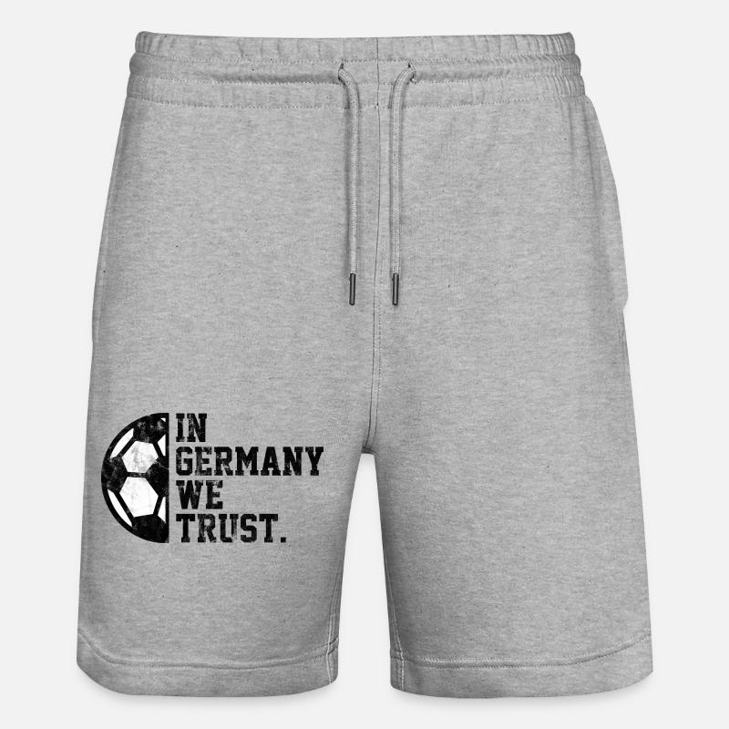 En Allemagne, nous faisons confiance - Short de jogging bio TRAINER Stanley/Stella unisexe - gris chiné