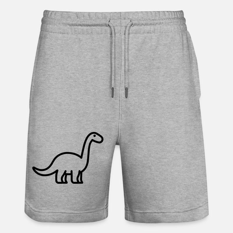 Brontosaure - Short de jogging bio TRAINER Stanley/Stella unisexe - gris chiné