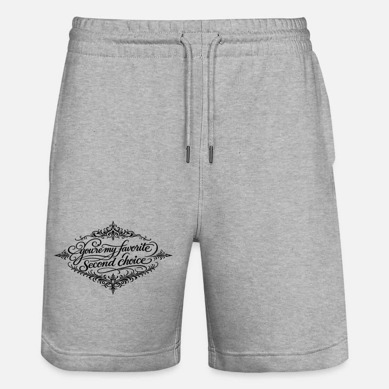 second_choice - Stanley/Stella Unisex Bio Joggingshorts Trainer  - Grau meliert