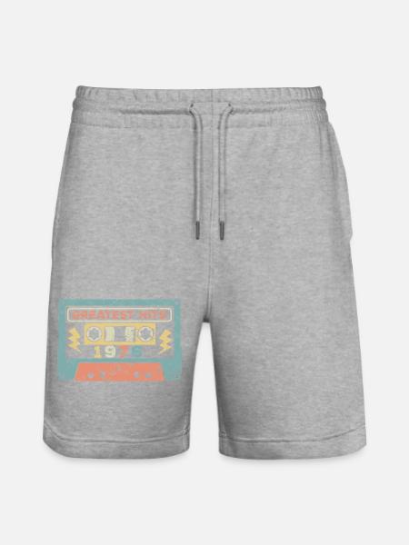 Millésime 1976 - Short de jogging bio TRAINER Stanley/Stella unisexe - gris chiné