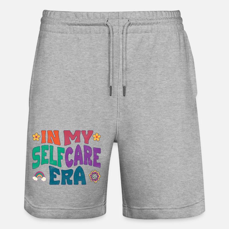 À mon époque de l’auto-soin - Short de jogging bio TRAINER Stanley/Stella unisexe - gris chiné