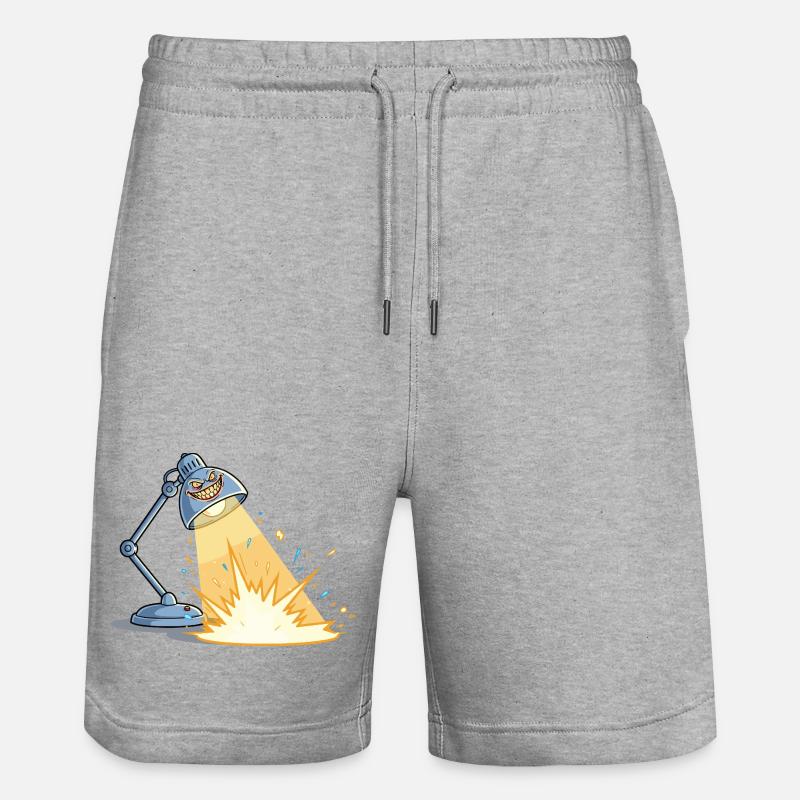 Lampe Explosive Espiègle - Short de jogging bio TRAINER Stanley/Stella unisexe - gris chiné