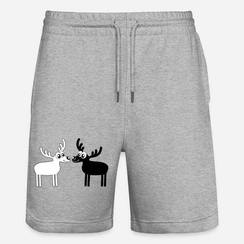 Élans - Short de jogging bio TRAINER Stanley/Stella unisexe - gris chiné