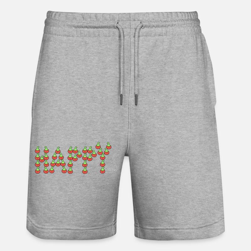 Tomates heureuses - Short de jogging bio TRAINER Stanley/Stella unisexe - gris chiné