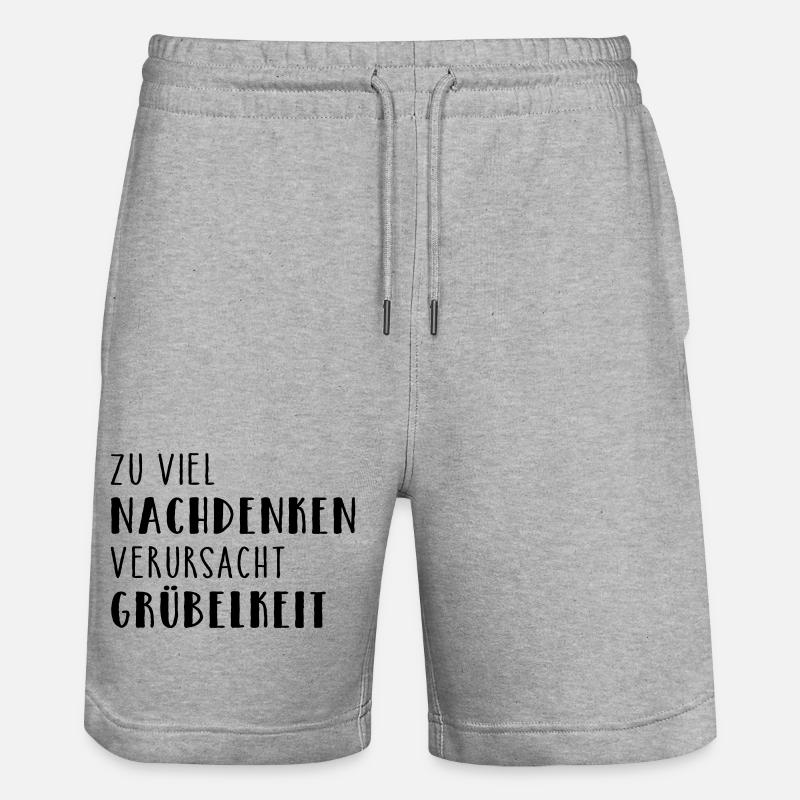 Méditation - Short de jogging bio TRAINER Stanley/Stella unisexe - gris chiné