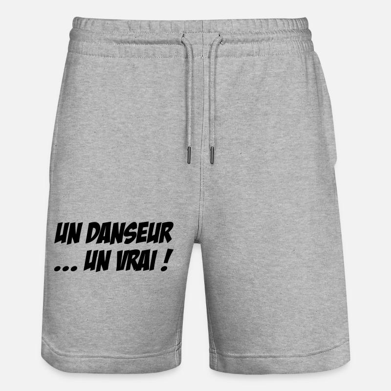 Eine Tänzerin... ein echtes - Stanley/Stella Unisex Bio Joggingshorts Trainer  - Grau meliert
