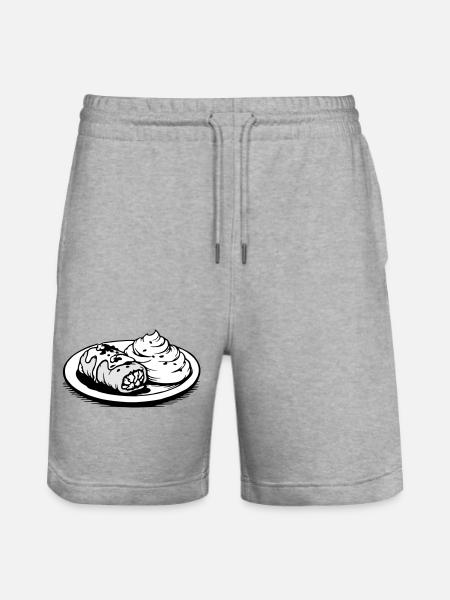 Golubzi cabbage wrap with mashed potatoes - Stanley/Stella Trainer Unisex Organic Jogging Shorts - heather grey