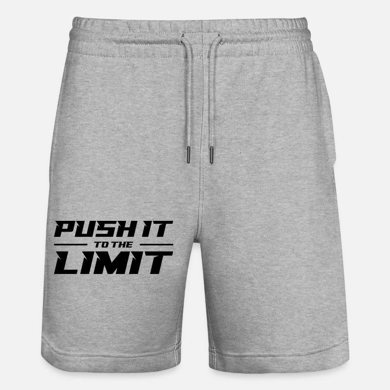 Poussez ça à la limite - Short de jogging bio TRAINER Stanley/Stella unisexe - gris chiné