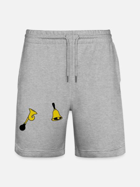 Bell & Horn - Short de jogging bio TRAINER Stanley/Stella unisexe - gris chiné