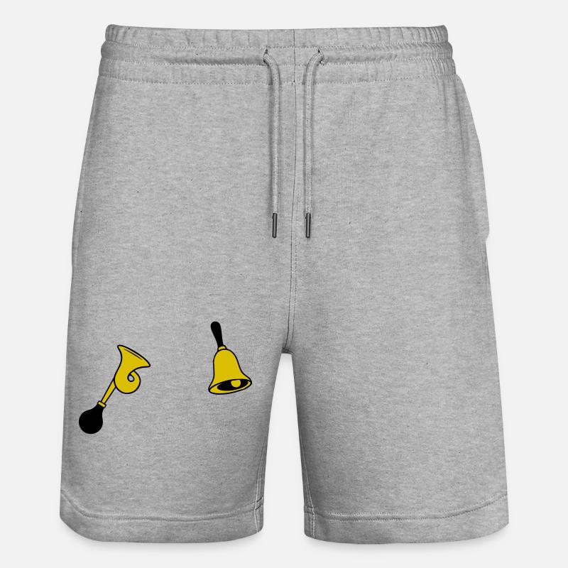 Bell & Horn - Short de jogging bio TRAINER Stanley/Stella unisexe - gris chiné