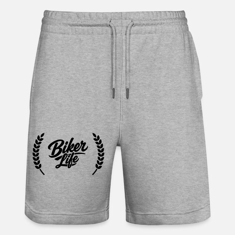 La vie des motards - Short de jogging bio TRAINER Stanley/Stella unisexe - gris chiné