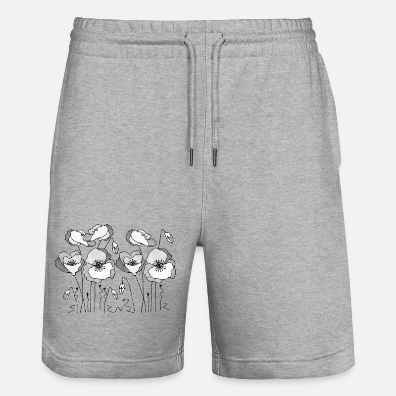 Fiori - Pantaloncini da jogger ecologici unisex Trainer di Stanley/Stella - grigio melange