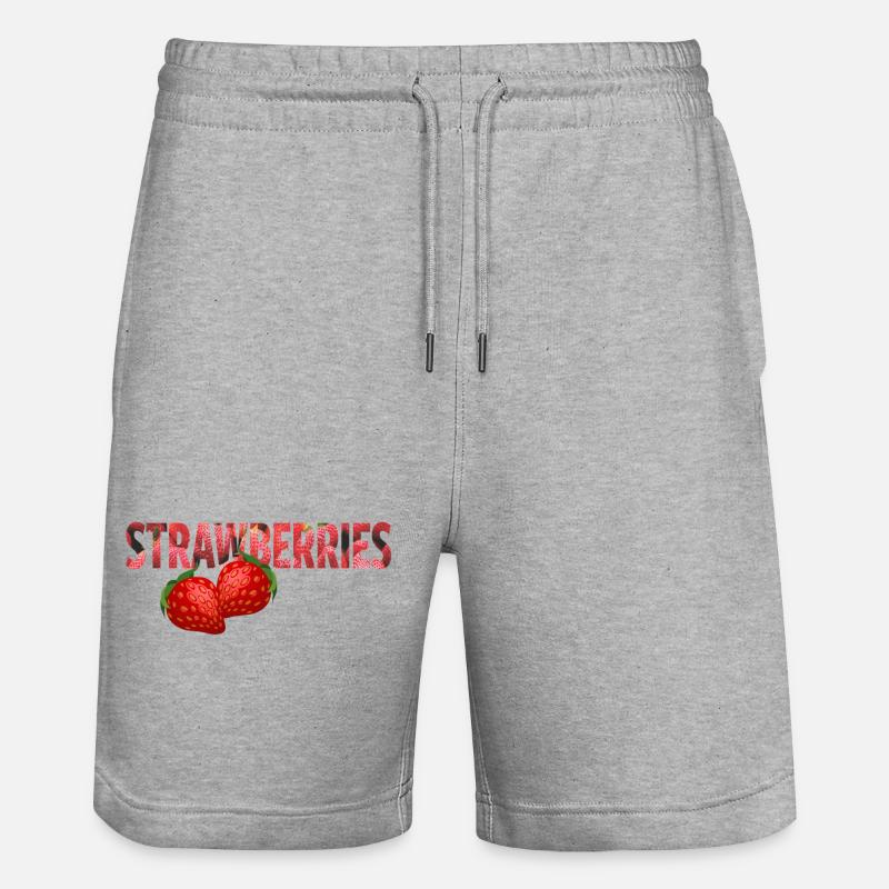 Fraises - Short de jogging bio TRAINER Stanley/Stella unisexe - gris chiné