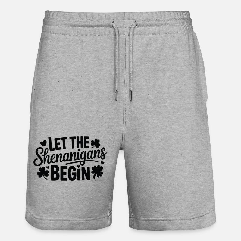 Que les bêtises commencent - Short de jogging bio TRAINER Stanley/Stella unisexe - gris chiné