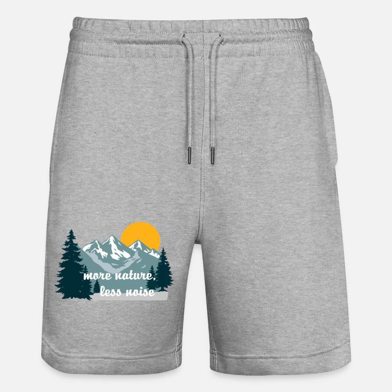 Plus de nature Moins de bruit - Short de jogging bio TRAINER Stanley/Stella unisexe - gris chiné