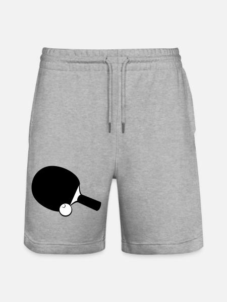 Raquettes de tennis de table - Short de jogging bio TRAINER Stanley/Stella unisexe - gris chiné