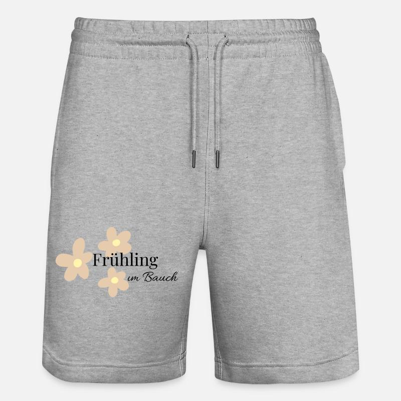 Printemps dans le ventre - Short de jogging bio TRAINER Stanley/Stella unisexe - gris chiné