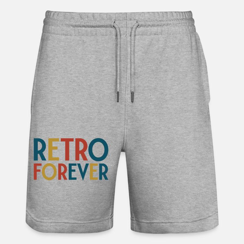 Retro forever - Short de jogging bio TRAINER Stanley/Stella unisexe - gris chiné