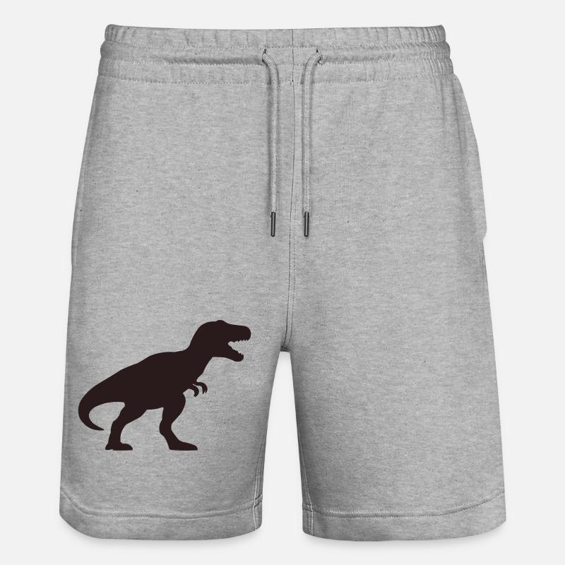 Dino Silhouette T-Rex - Short de jogging bio TRAINER Stanley/Stella unisexe - gris chiné