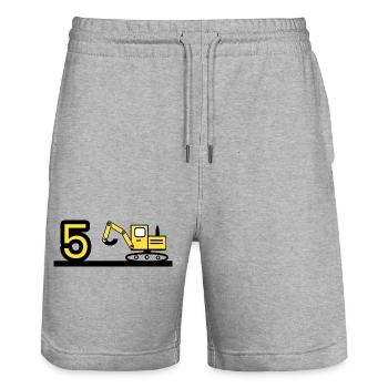 Bagger - Stanley/Stella Unisex Bio Joggingshorts Trainer  - Grau meliert - Vorne - Nik (191cm) & Marisol (170cm)